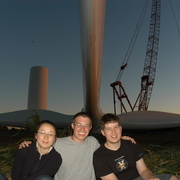 Wind turbine construction, Monday, August 30.