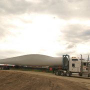 Wind turbine construction Thursday, August 26.